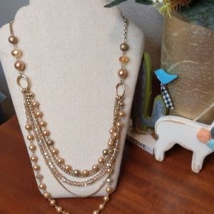 Long layered necklace